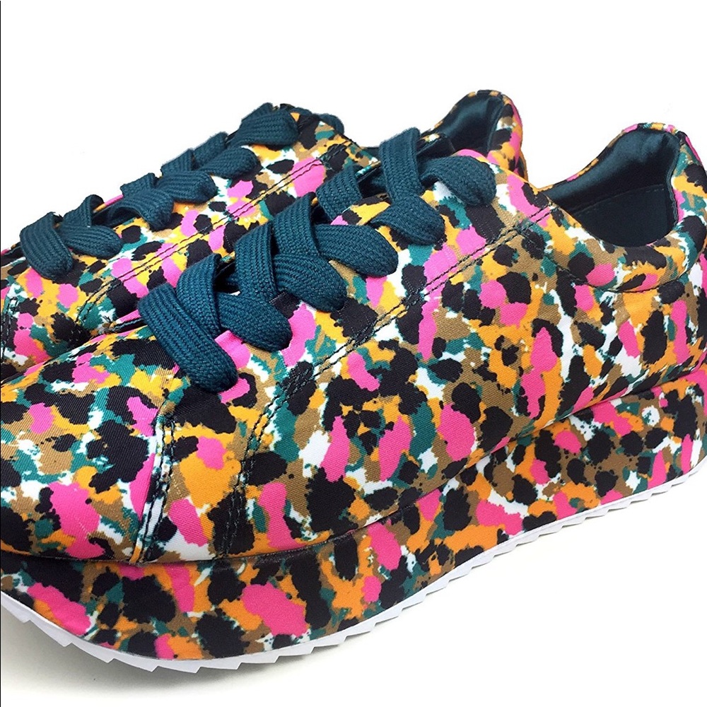 Zara Printed Satin Sneakers Sz 36| 6 US